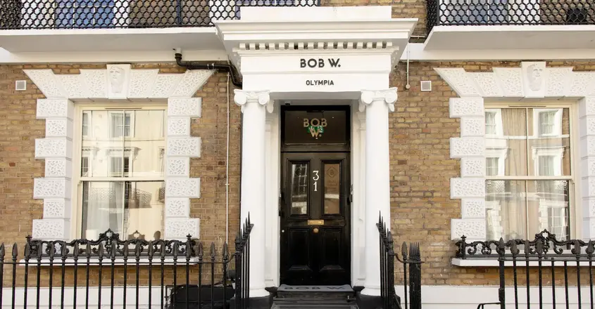 a front door of a building