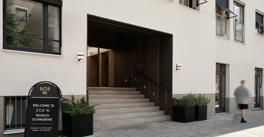 Bob W Munich Schwabing Exterior Entrance